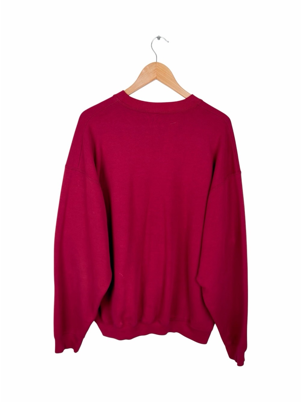 Vintage Wilson Men’s XXL Crewneck Sweatshirt Maroon Embroidered Logo USA Made - Picture 8 of 8
